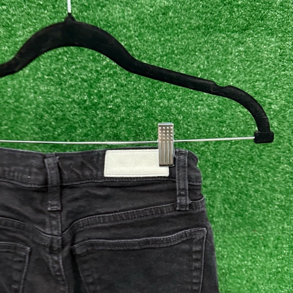 Re/Done Charcoal Distressed Ankle Jeans - Picture 4 of 4